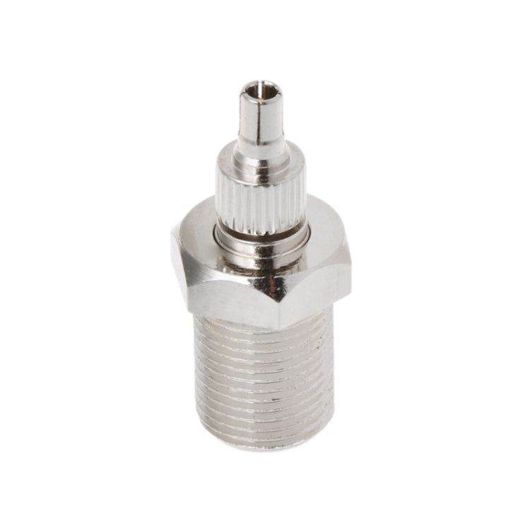 Adaptador de conector niquelado, conector Coaxial macho F hembra a CRC9/TS9 RF macho