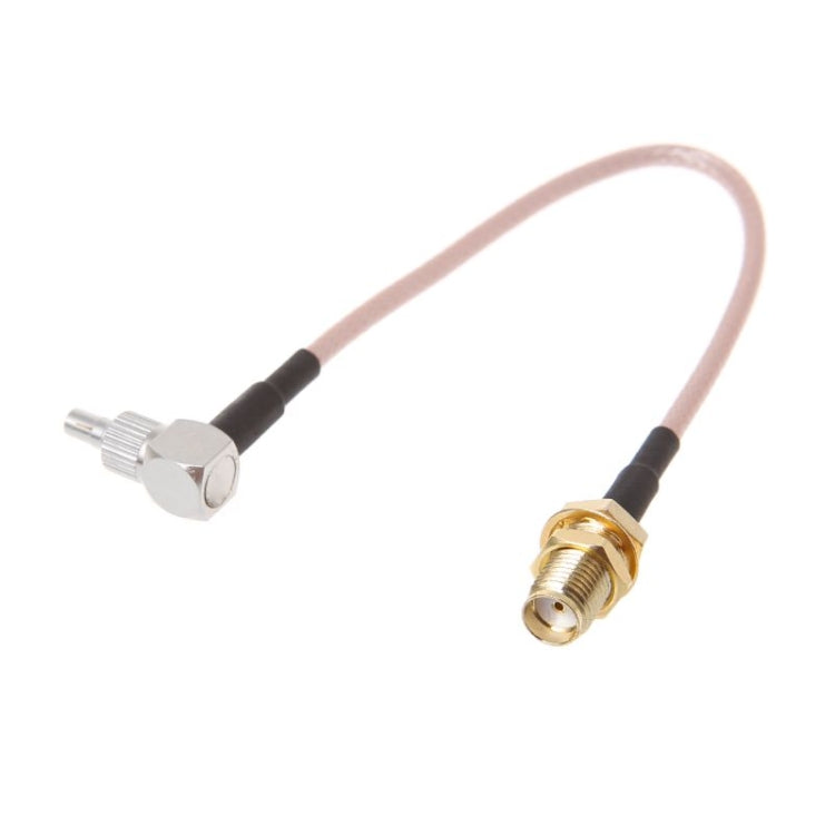 SMA hembra a CRC9 / TS9 Cable adaptador de conector coaxial RF doble RG316, longitud: 15 cm
