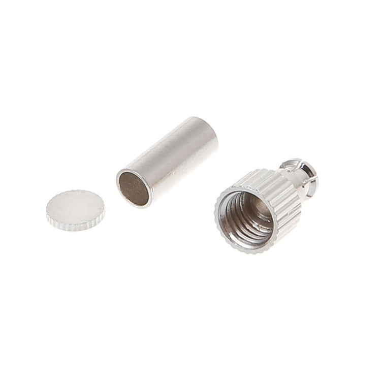 Conector de tarjeta Coaxial RF de ángulo recto macho 2 en 1 TS9 / CRC9 para RG174 / 178 / 316 LMR100