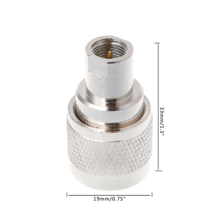 Adaptador de conector macho FMEJ/UHFJ FME a UHF macho