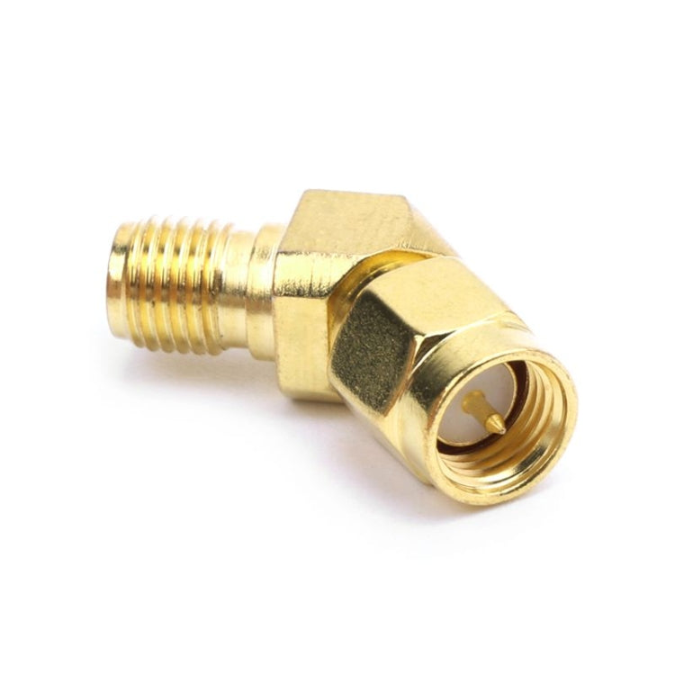 SMA macho a SMA hembra 45 grados 135 grados FPV conector adaptador cónico