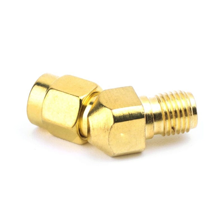 SMA macho a SMA hembra 45 grados 135 grados FPV conector adaptador cónico