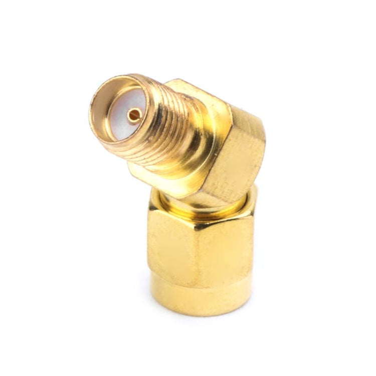 SMA macho a SMA hembra 45 grados 135 grados FPV conector adaptador cónico