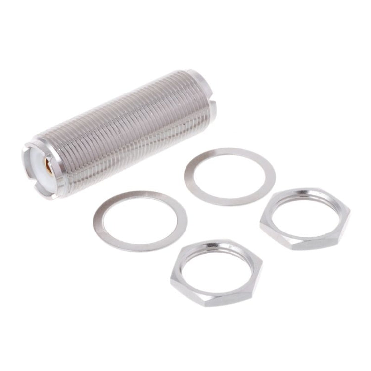 Adaptador de conector hembra a hembra UHF KY UHF, versión de extensión