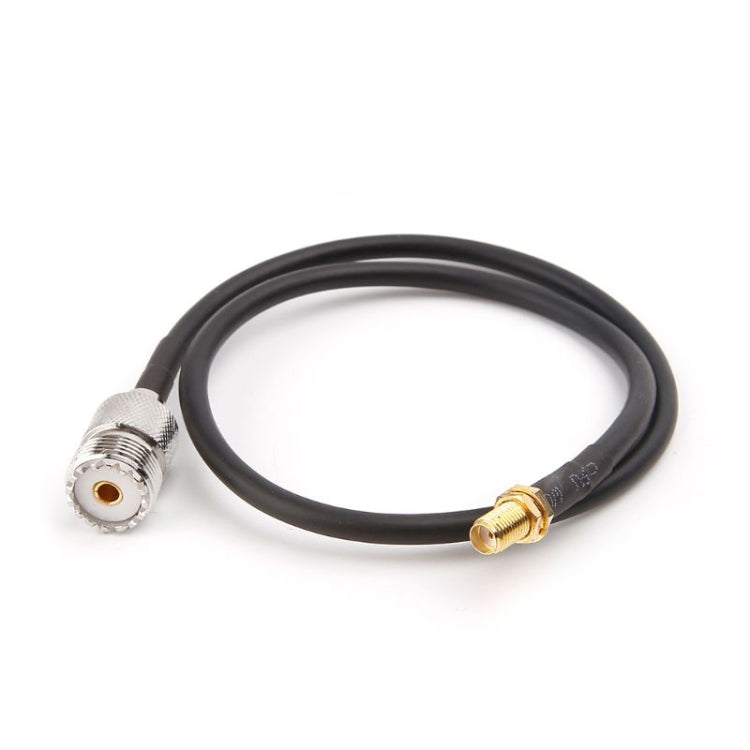 Cable de cola de cerdo SMA hembra a UHF SO239 PL259 hembra RG58, longitud: 50 cm