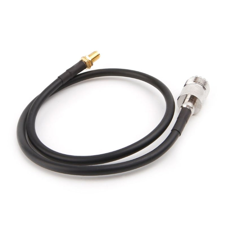 Cable de cola de cerdo SMA hembra a UHF SO239 PL259 hembra RG58, longitud: 50 cm
