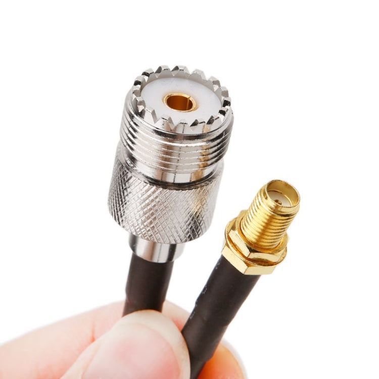 Cable de cola de cerdo SMA hembra a UHF SO239 PL259 hembra RG58, longitud: 50 cm