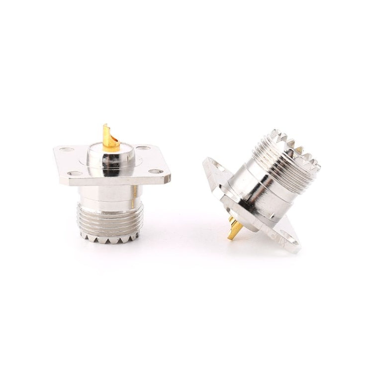 Adaptador de montaje de cubierta de chasis de Panel de brida hembra UHF SO239 de 5 uds.
