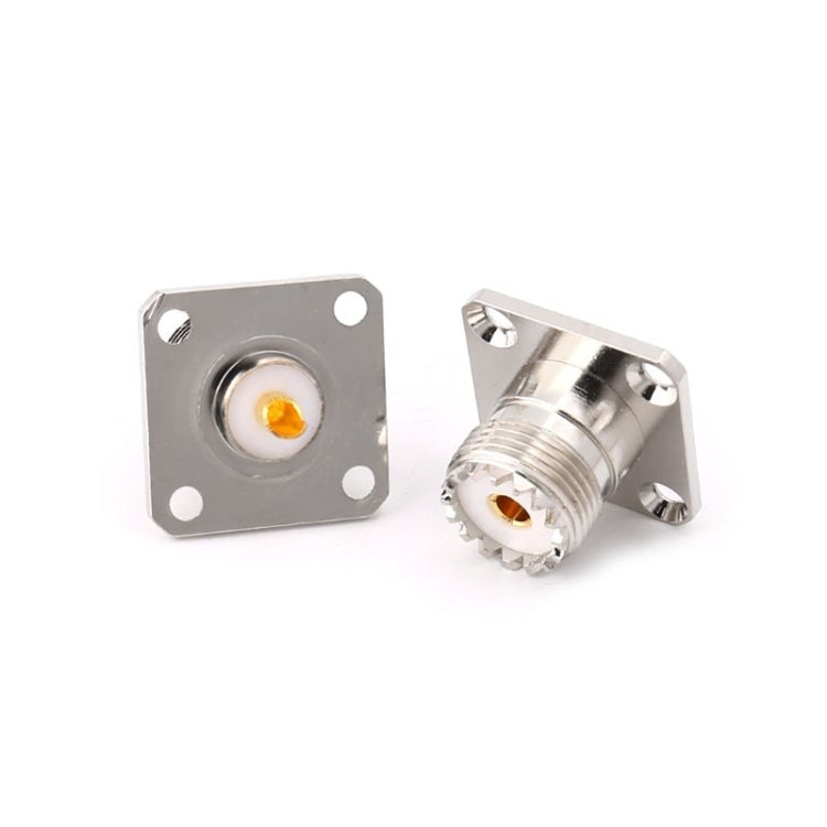 Adaptador de montaje de cubierta de chasis de Panel de brida hembra UHF SO239 de 5 uds.