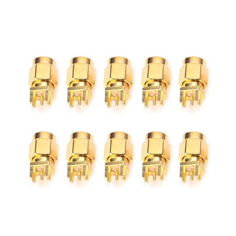 10 conectores RF de montaje en clip para PCB con conector hembra SMA de 1,6 mm