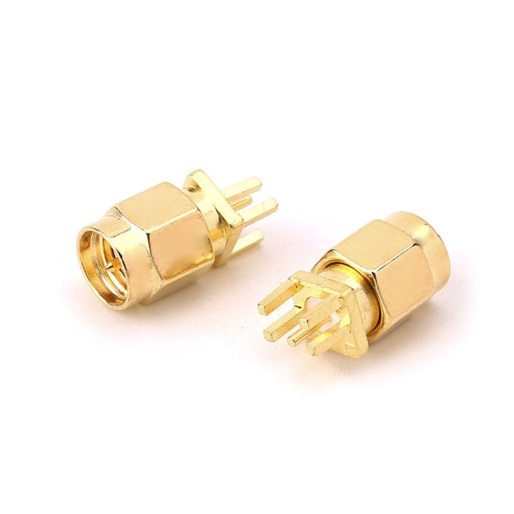 10 conectores RF de montaje en clip para PCB con conector hembra SMA de 1,6 mm