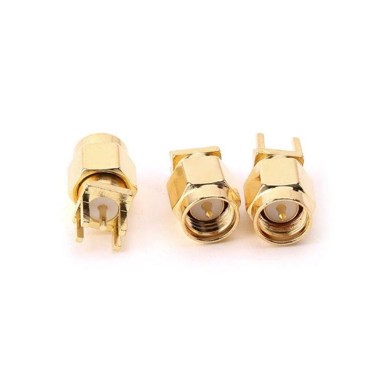 10 conectores RF de montaje en clip para PCB con conector hembra SMA de 1,6 mm