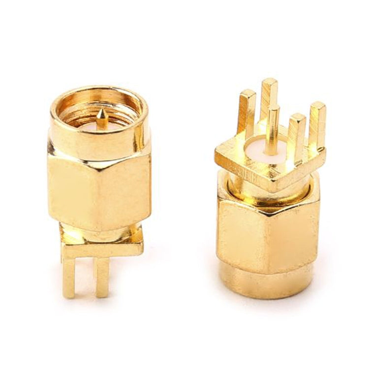 10 conectores RF de montaje en clip para PCB con conector hembra SMA de 1,6 mm