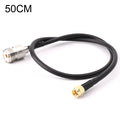 Cable de conexión RG58 UHF hembra a SMA macho, longitud: 50 cm, Length: 50cm