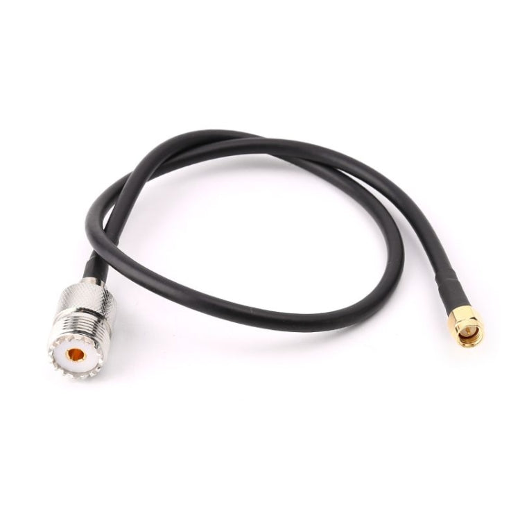 Cable de conexión RG58 UHF hembra a SMA macho, longitud: 50 cm, Length: 50cm