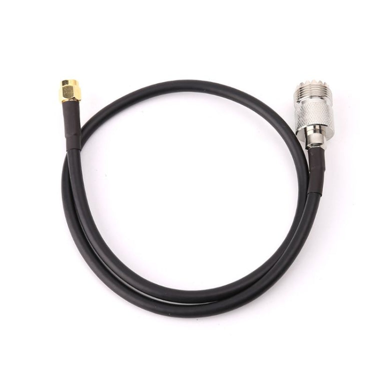 Cable de conexión RG58 UHF hembra a SMA macho, longitud: 50 cm, Length: 50cm