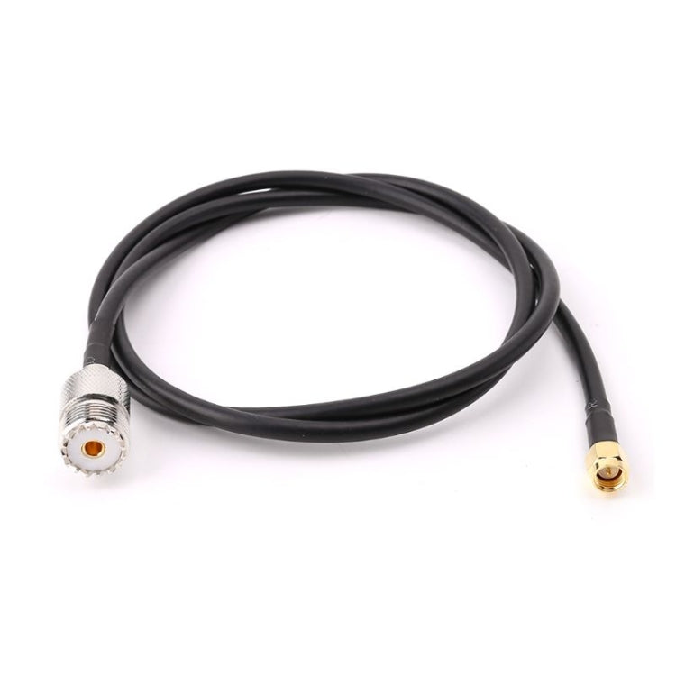 Cable de conexión RG58 UHF hembra a SMA macho, longitud: 100 cm, Length: 100cm