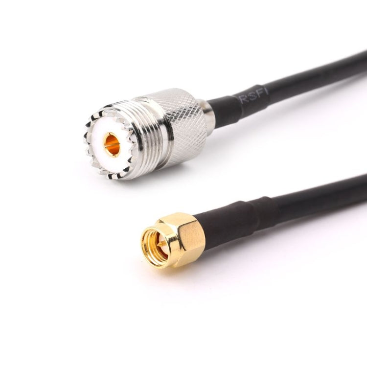 Cable de conexión RG58 UHF hembra a SMA macho, longitud: 100 cm, Length: 100cm