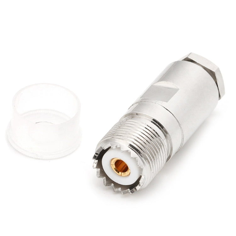 Adaptador de abrazadera de enchufe hembra UHF SO239 PL259