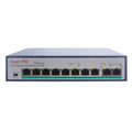 ESCAM POE 8+2 Conmutador Fast Ethernet de 10 puertos Conmutador de red POE de 8 puertos 10/100M 120W, Distancia de transmisión: 150m, 10 Ports