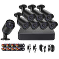 A8B5-Mini 8 canales 1080P 2.0 megapíxeles 8 cámaras Bullet AHD Mini kit AHD DVR, compatible con visión nocturna / detección de movimiento, distancia IR: 20 m, A8B5-Mini Kit