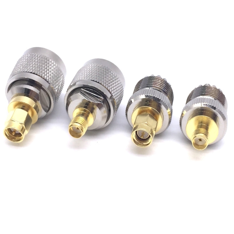 4 PCS / Set UHF PL259 SO239 a SMA Plug Convertidor de prueba de conector RF