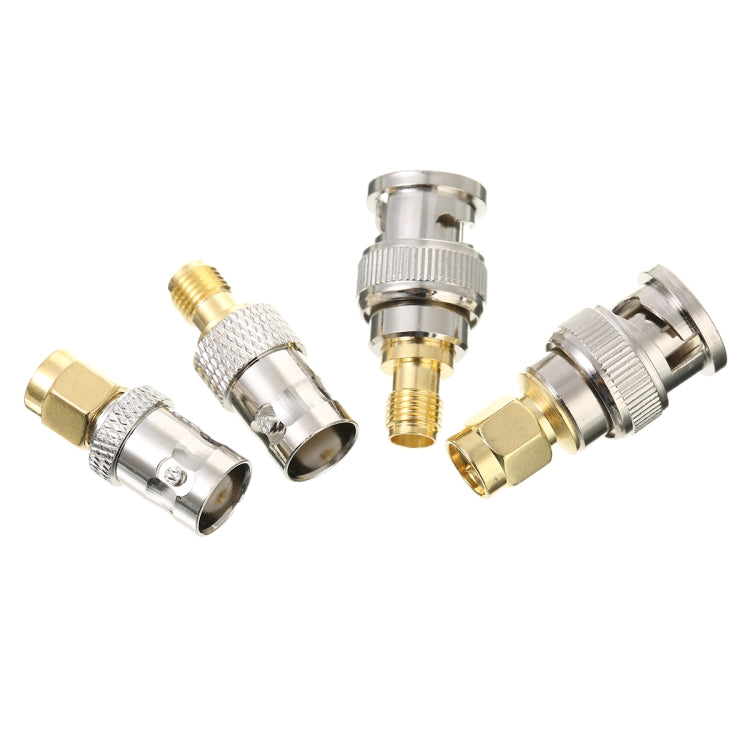 4 PCS / Set SMA a BNC Conectores RF Adaptador Kit Convertidor de Prueba