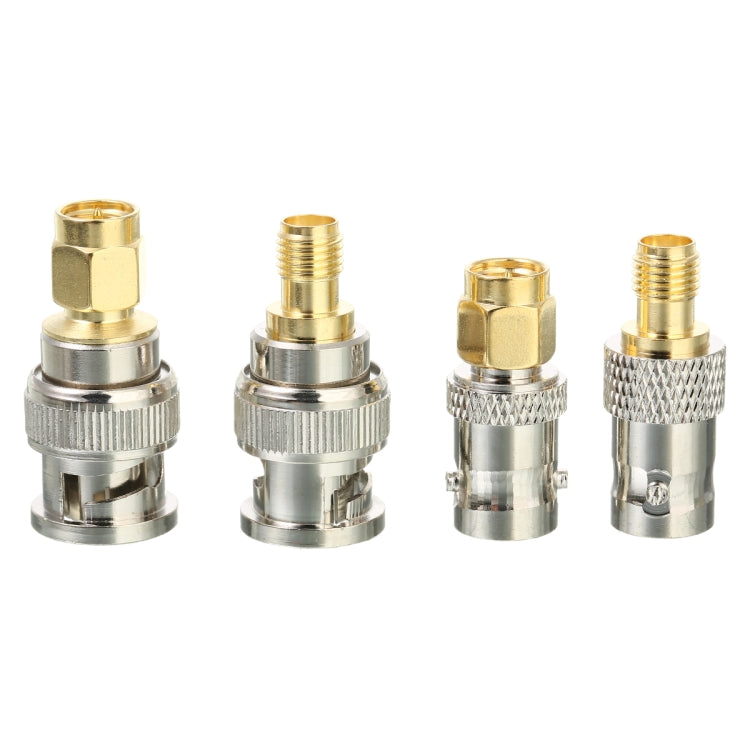 4 PCS / Set SMA a BNC Conectores RF Adaptador Kit Convertidor de Prueba