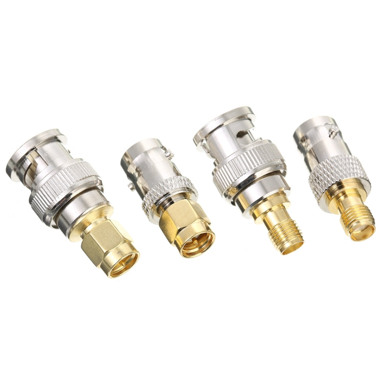 4 PCS / Set SMA a BNC Conectores RF Adaptador Kit Convertidor de Prueba