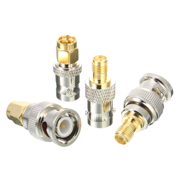 4 PCS / Set SMA a BNC Conectores RF Adaptador Kit Convertidor de Prueba