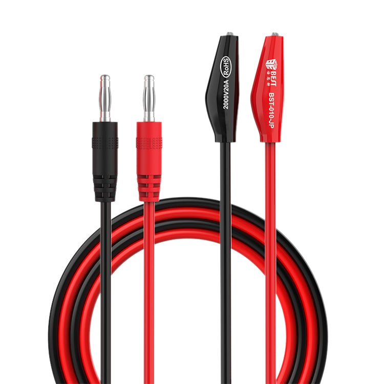 BEST BST-010-JP 2000V 20A Cable de prueba de pinza de cocodrilo superconductora, BEST BST-010-JP