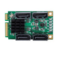 Tarjeta controladora Mini PCI Express Marvel 88SE9215 SATA III 6G de 4 puertos