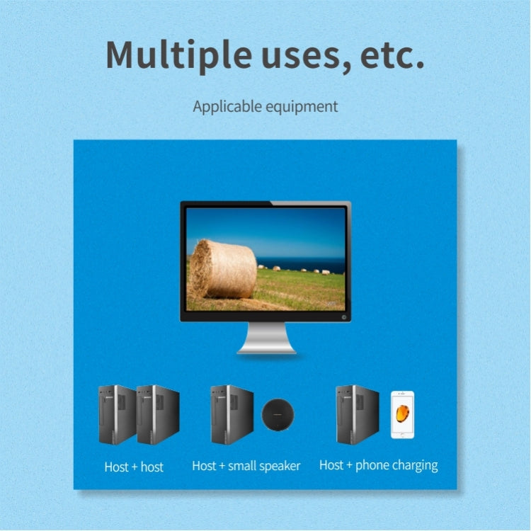 Conmutador USB 2x4, 2 puertos, PC que comparten 4 dispositivos para impresora, teclado, ratón, Monitor, 2x4 USB Switc