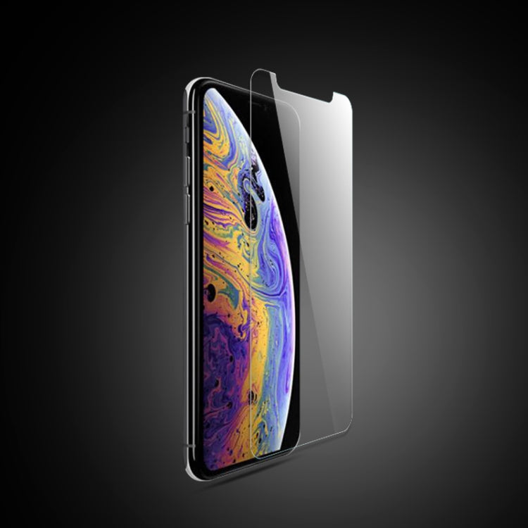 10 piezas mocolo 0,33 mm 9H 2.5D película de vidrio templado para iPhone XS / X (transparente)