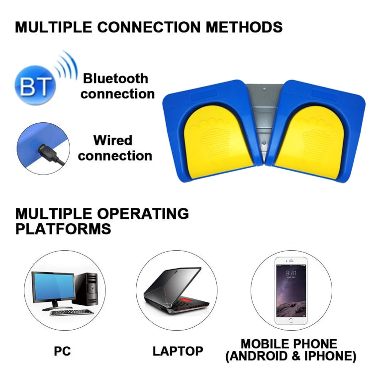 Pedal inalámbrico Bluetooth USB