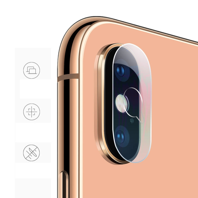 2 uds mocolo 0,15mm 9H 2.5D borde redondo lente de la cámara trasera película de vidrio templado, for iphone xs / x, for iphone xr, for iphone xs max, for iphone 8plus / 7plus, for iphone 8 / 7