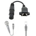 Cable convertidor adaptador de conector de red hembra XLR de 3 pines hembra a RJ45 de 15cm, 15cm