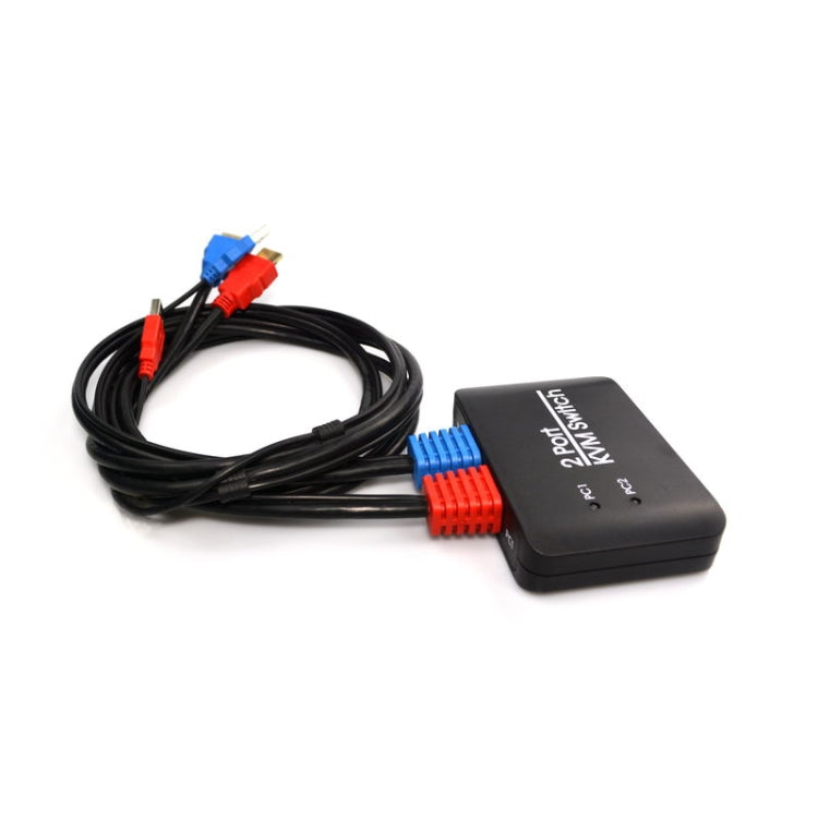 Conmutador KVM USB 2.0 + HDMI de 2 puertos