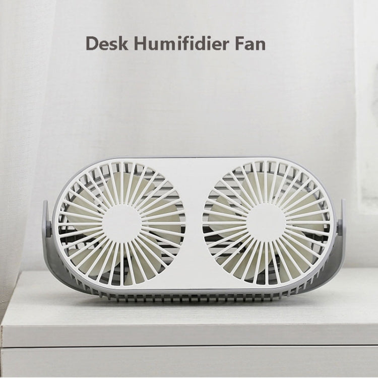 Mini ventilador USB de doble hoja de escritorio de escritorio de frijol pequeño