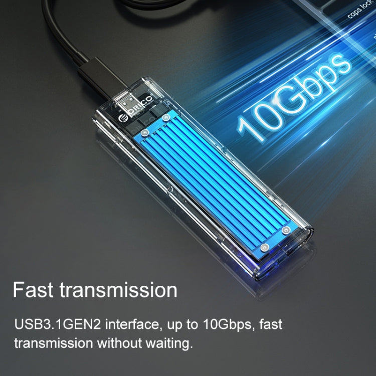 ORICO TCM2M-C3 M.2 SSD Caja de disco duro de doble protocolo