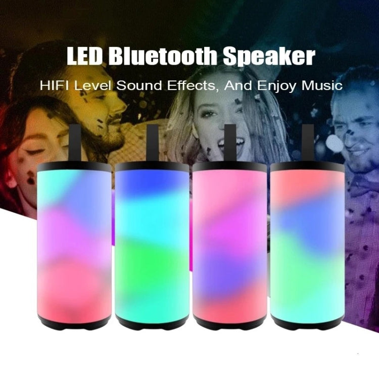 T & G TG169 LED altavoz portátil con Bluetooth Subwoofer impermeable al aire libre 3D estéreo Mini altavoz inalámbrico compatible con tarjeta AUX FM TF