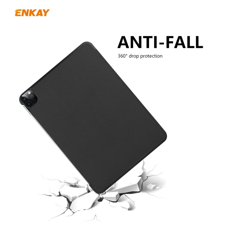 ENKAY ENK-8001 Estuche inteligente de cuero con tapa horizontal con patrón de mezclilla con soporte para iPad Pro 11 (2020), For iPad Pro 11 (2020)