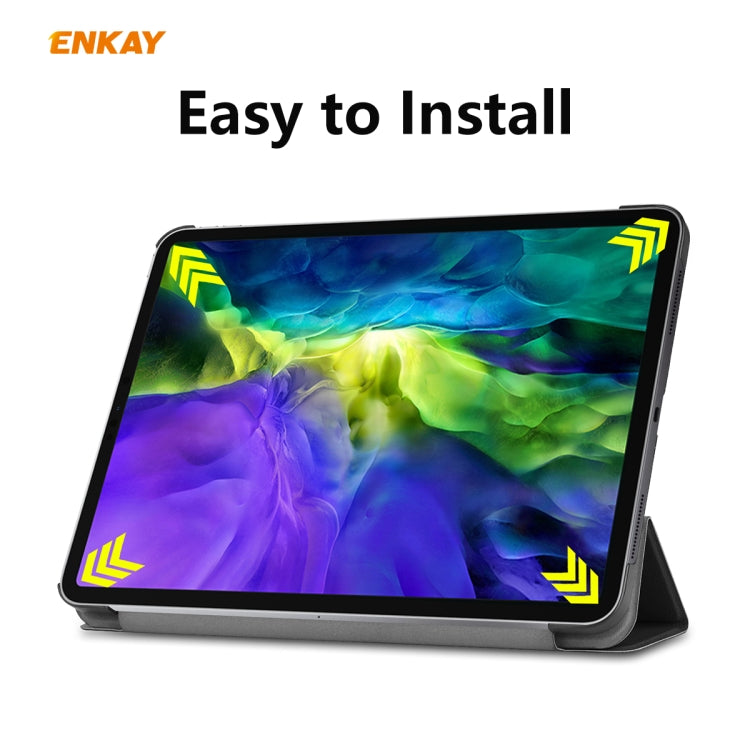 ENKAY ENK-8001 Estuche inteligente de cuero con tapa horizontal con patrón de mezclilla con soporte para iPad Pro 11 (2020), For iPad Pro 11 (2020)