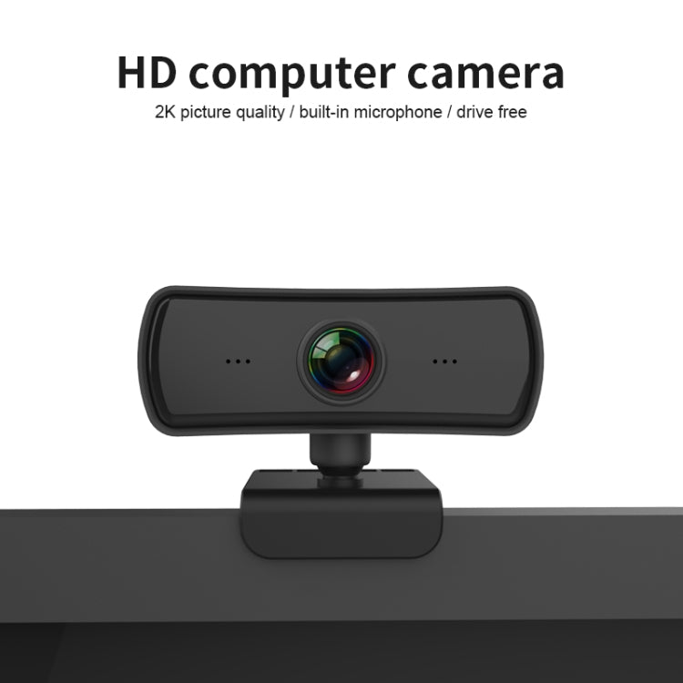C3 400W Píxeles Resolución 2K Enfoque automático Cámara web HD 1080P Rotación 360 para transmisión en vivo Videoconferencia Trabajo Cámara web con micrófono USB sin controlador, C3
