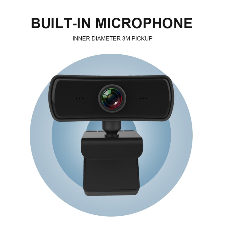 C3 400W Píxeles Resolución 2K Enfoque automático Cámara web HD 1080P Rotación 360 para transmisión en vivo Videoconferencia Trabajo Cámara web con micrófono USB sin controlador, C3