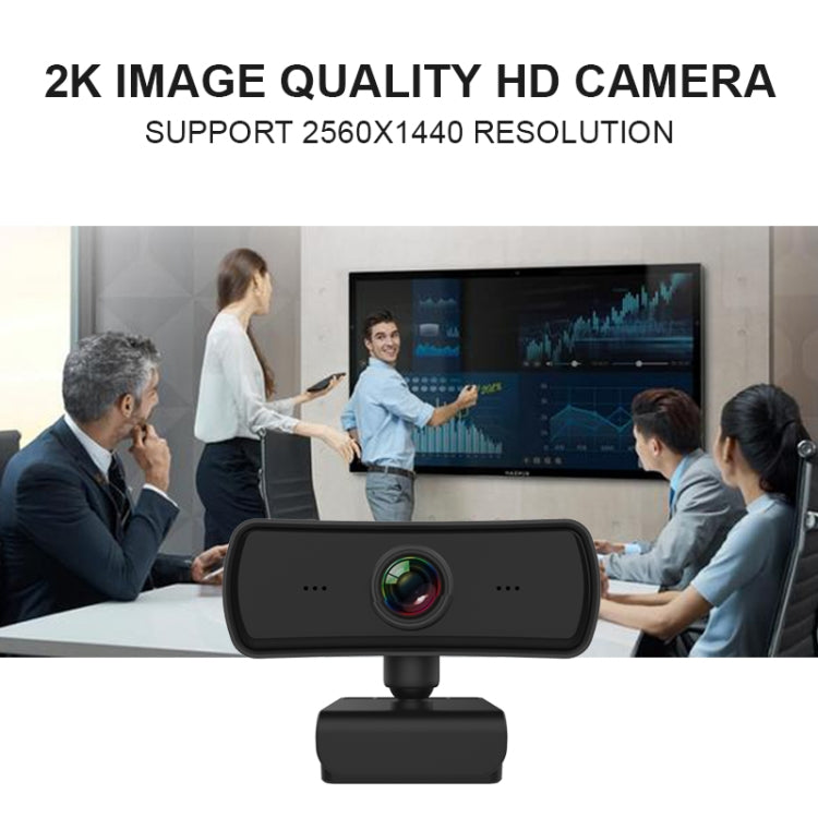 C3 400W Píxeles Resolución 2K Enfoque automático Cámara web HD 1080P Rotación 360 para transmisión en vivo Videoconferencia Trabajo Cámara web con micrófono USB sin controlador, C3