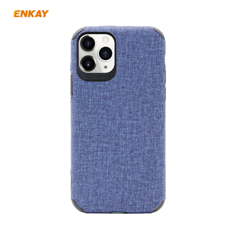 Para iPhone 11 Pro Max ENKAY ENK-PC033 Business Series Denim Texture PU Leather + TPU Soft Slim Case Cover, For iPhone 11 Pro Max