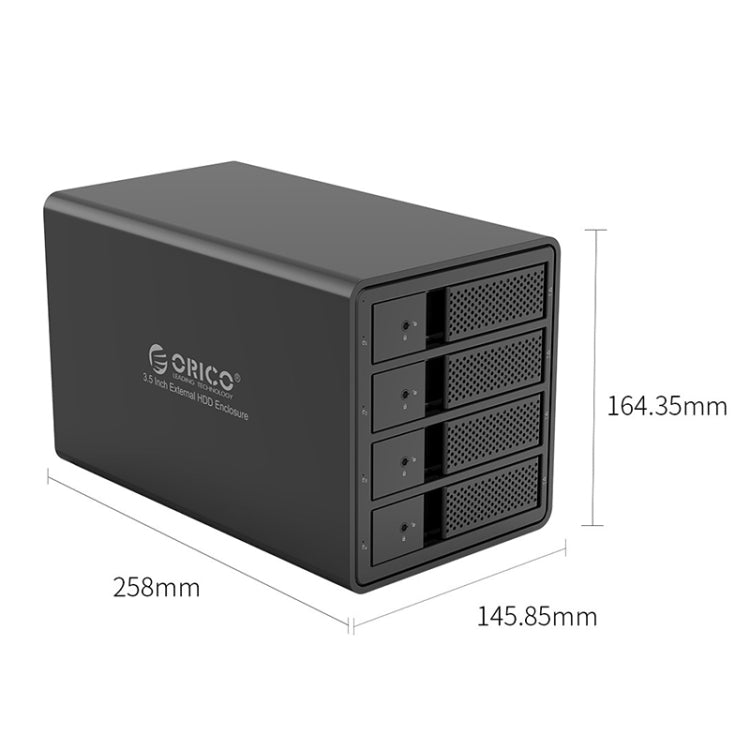 ORICO 9548U3-BK Caja para disco duro de múltiples bahías de 3,5 pulgadas
