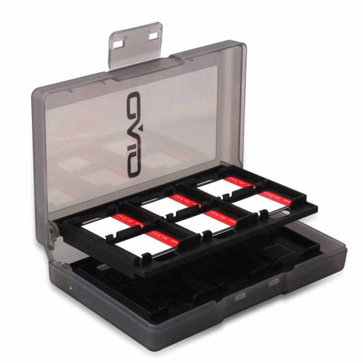 OIVO IV-SW029 24in1 Caja de almacenamiento de tarjeta de memoria de juego Estuche de tarjeta para Nintendo Switch