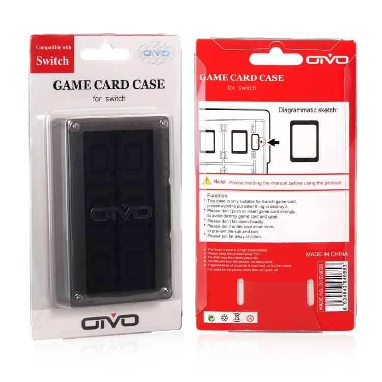 OIVO IV-SW029 24in1 Caja de almacenamiento de tarjeta de memoria de juego Estuche de tarjeta para Nintendo Switch